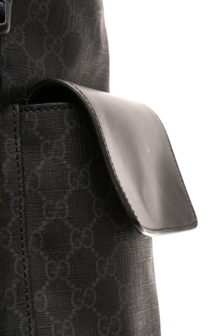 Gucci - Black Supreme GG Canvas Large Backpack