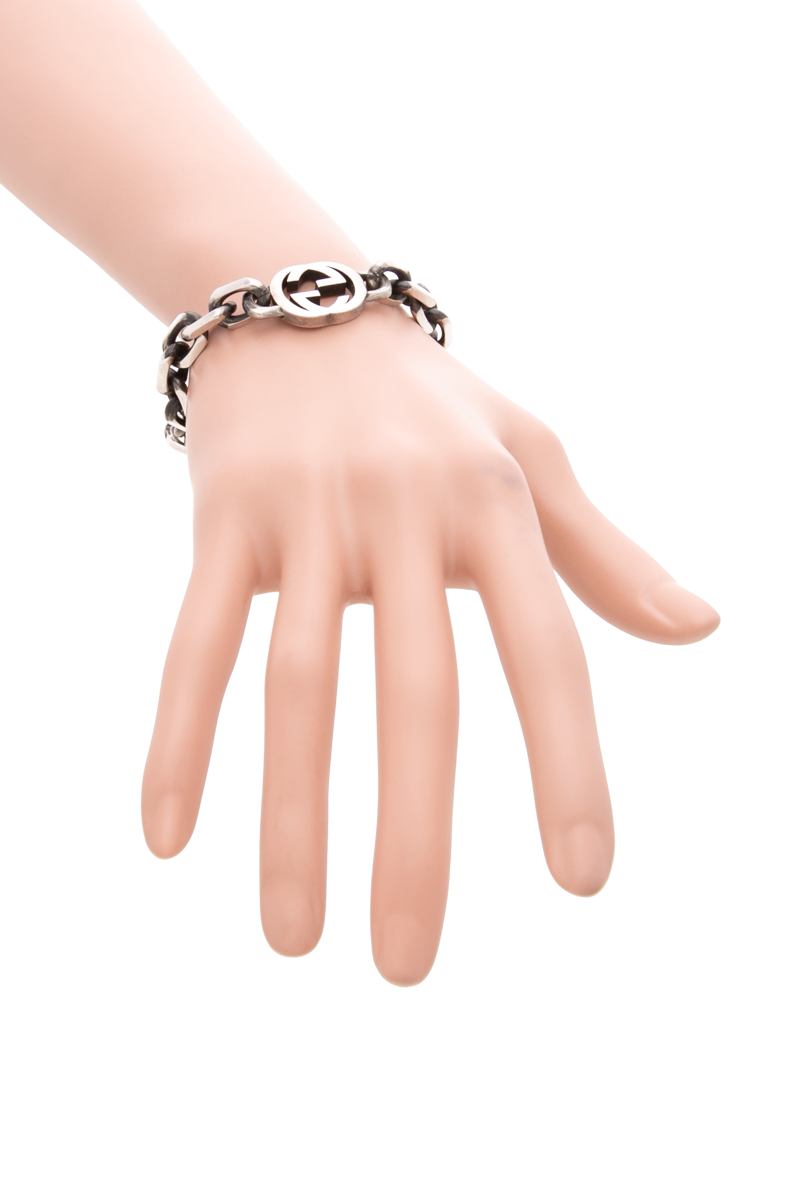 Gucci - Silver Interlocking G Chain Bracelet