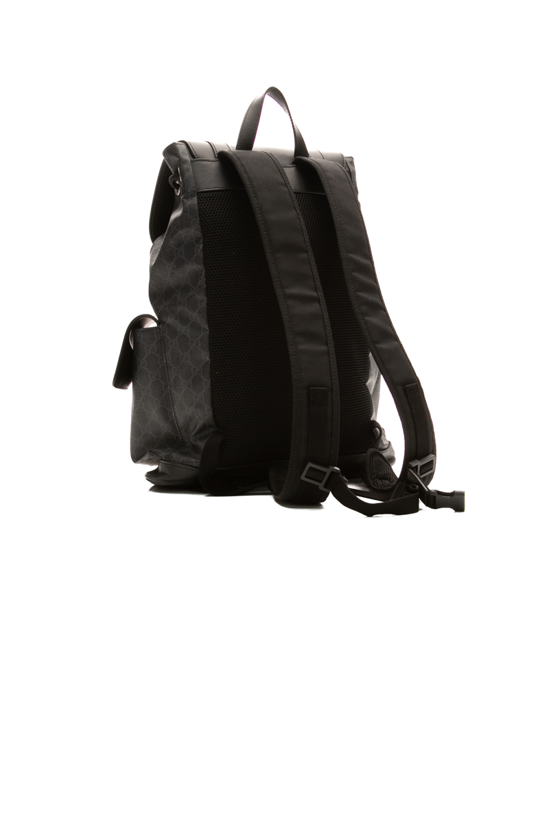 Gucci - Black Supreme GG Canvas Large Backpack