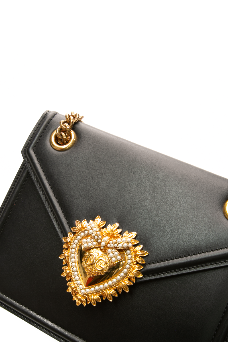 Dolce & Gabbana - Black Heart Envelope Flap Bag