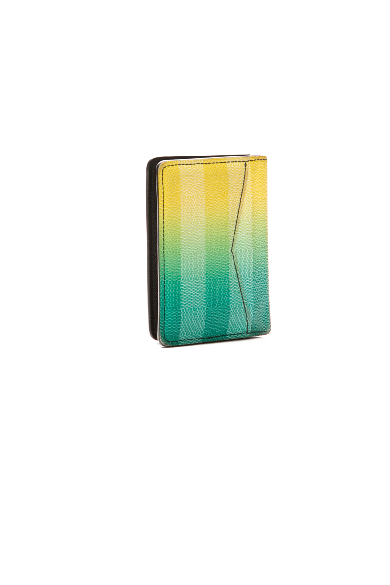Louis Vuitton - Yellow/Green Damier Stripes Pocket Org.