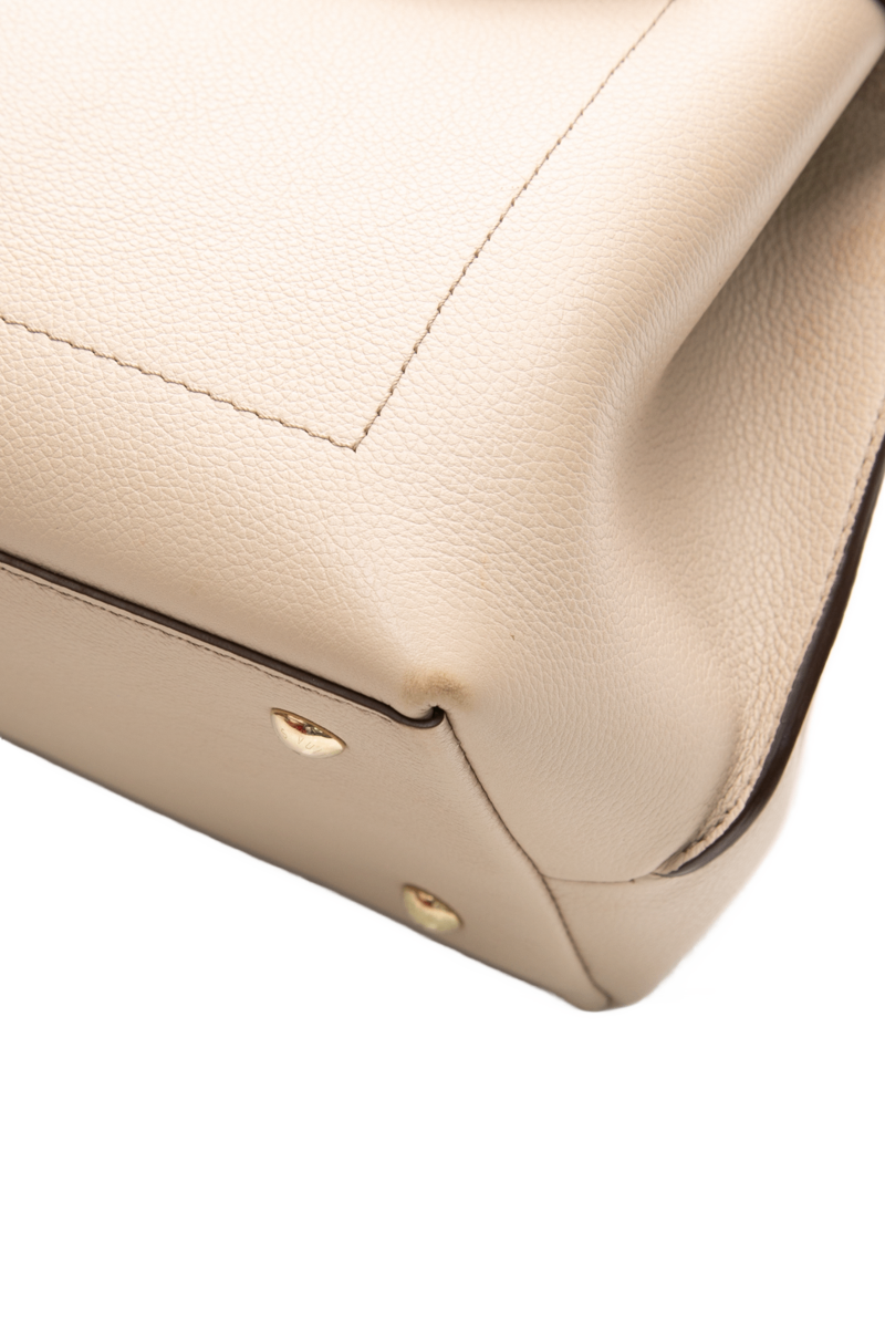 Louis Vuitton - Beige Lock Me Ever MM Top Handle