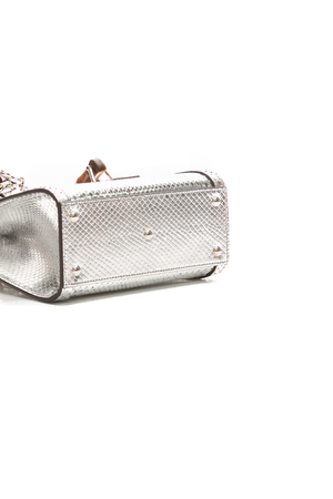 Gucci - Silver Python Small Diana Bag