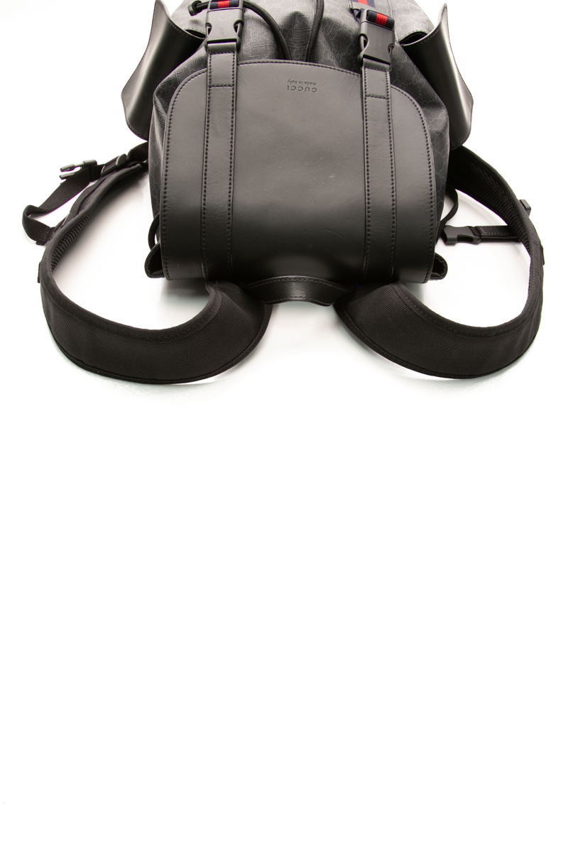 Gucci - Black Supreme GG Canvas Large Backpack