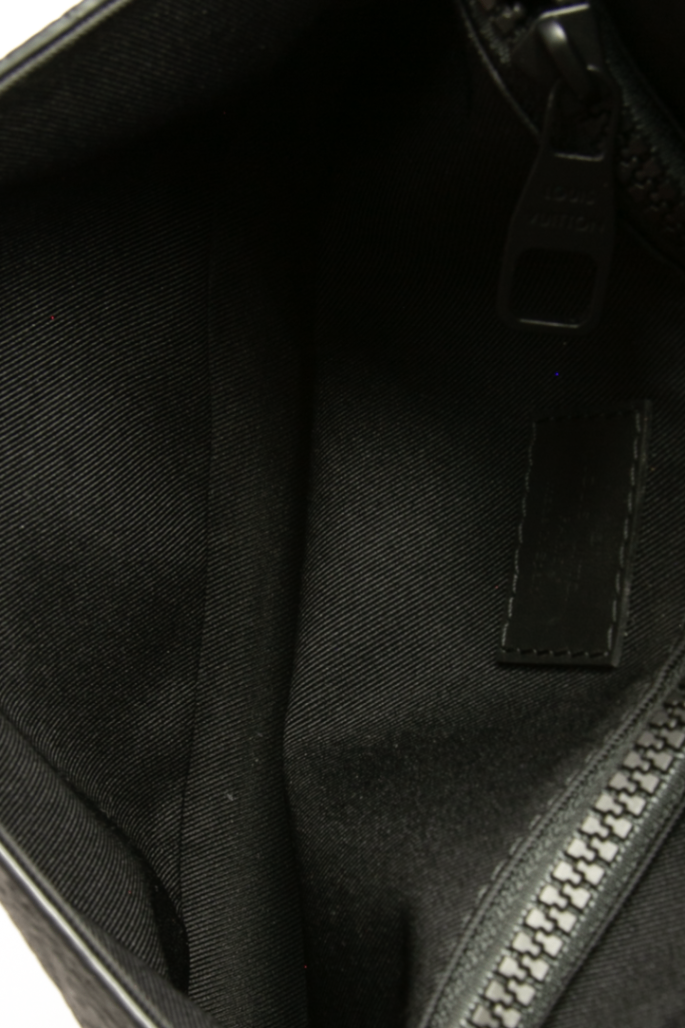 Louis Vuitton - Black Leather S-Lock Sling Bag