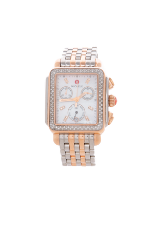 Diamond Two-Tone Deco Watch