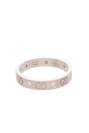 Gucci - White Gold/diamond Ring (9.5)