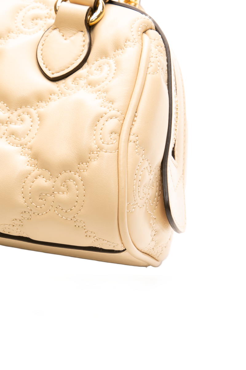 Gucci - Beige Mini Bowler Crossbody Bags