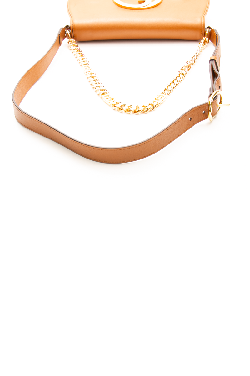 Gucci - Tan Blondie Flap Shoulder Bag Roxy