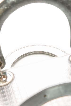 Christian Dior - Silver Micro Cannage Medium Lady Dior