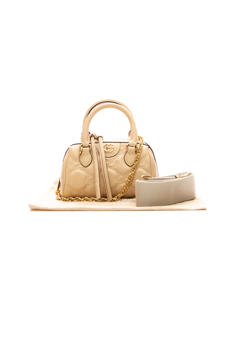Gucci - Beige Mini Bowler Crossbody Bags