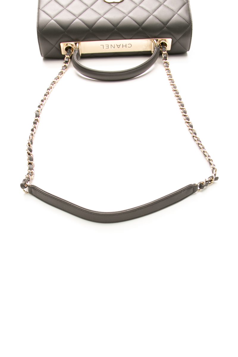 Chanel - Grey Medium Trendy Top Handle Flap Bag