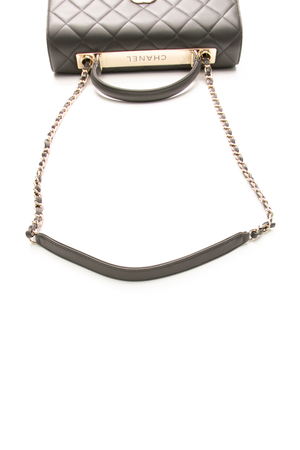 Chanel - Grey Medium Trendy Top Handle Flap Bag