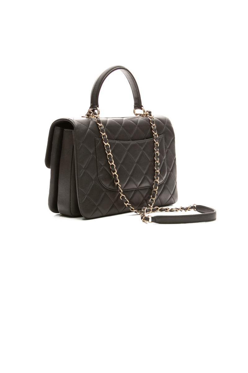 Chanel - Grey Medium Trendy Top Handle Flap Bag