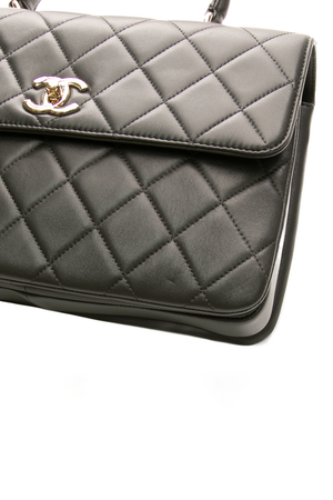 Chanel - Grey Medium Trendy Top Handle Flap Bag