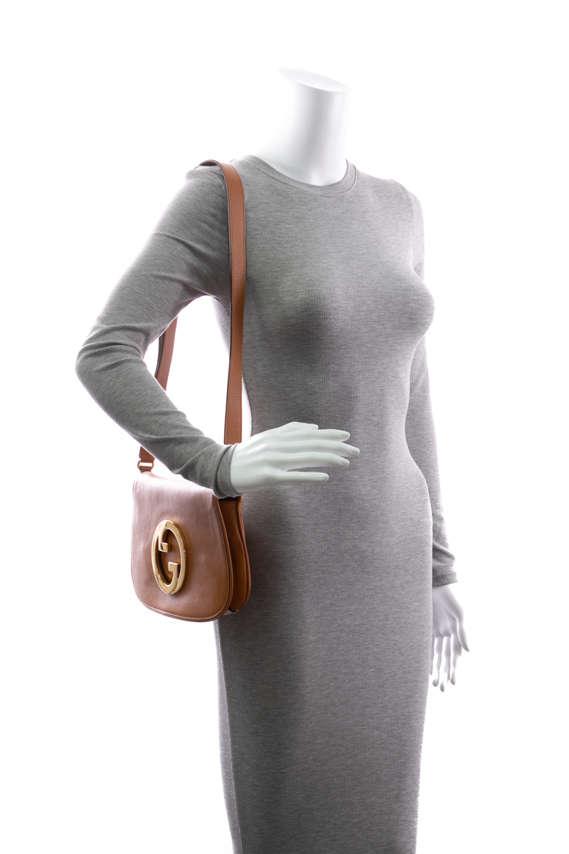 Gucci - Tan Blondie Flap Shoulder Bag Roxy