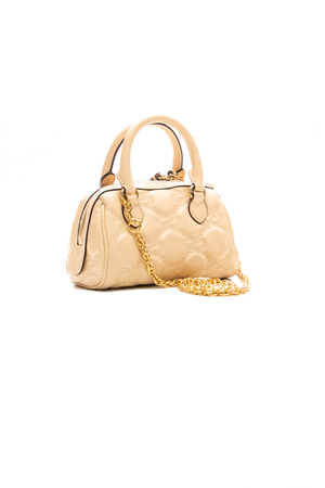 Gucci - Beige Mini Bowler Crossbody Bags