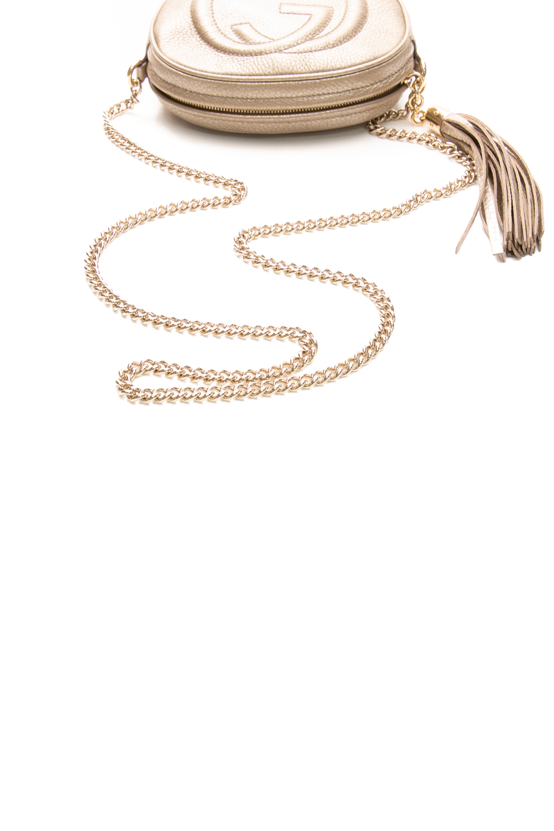 Gucci - Gold Mini Soho Chain Bag
