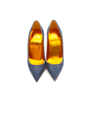 Christian Louboutin - Denim So Kate 120 Pumps  (38)