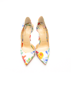 Christian Louboutin - Iriza 100 Crepe Satin Heels (37.5)