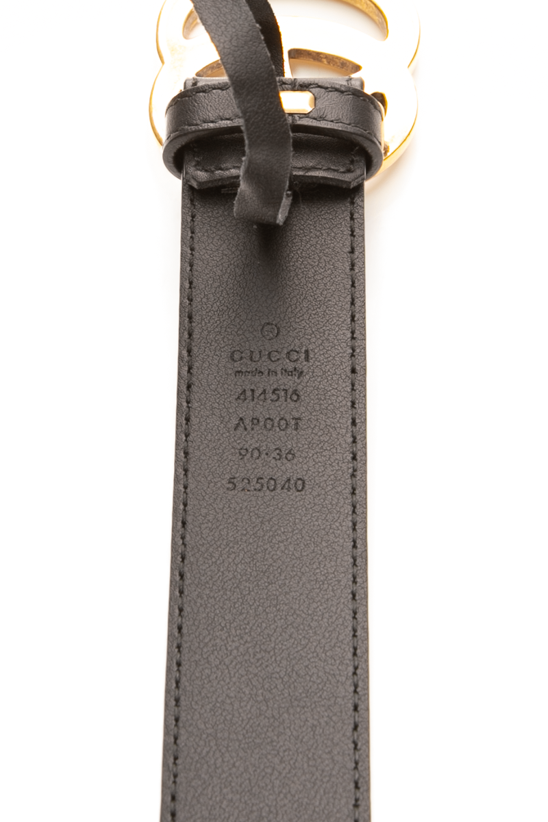 Gucci - Black Marmont Leather Belt (90)