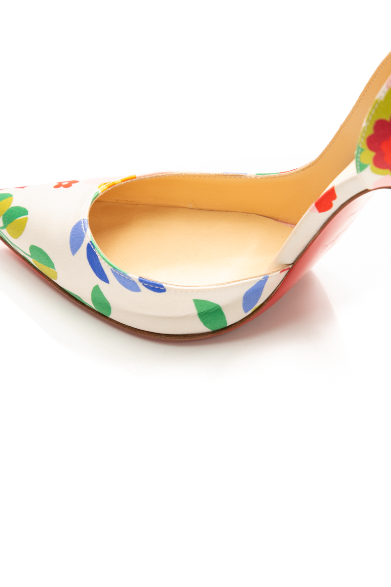 Christian Louboutin - Iriza 100 Crepe Satin Heels (37.5)