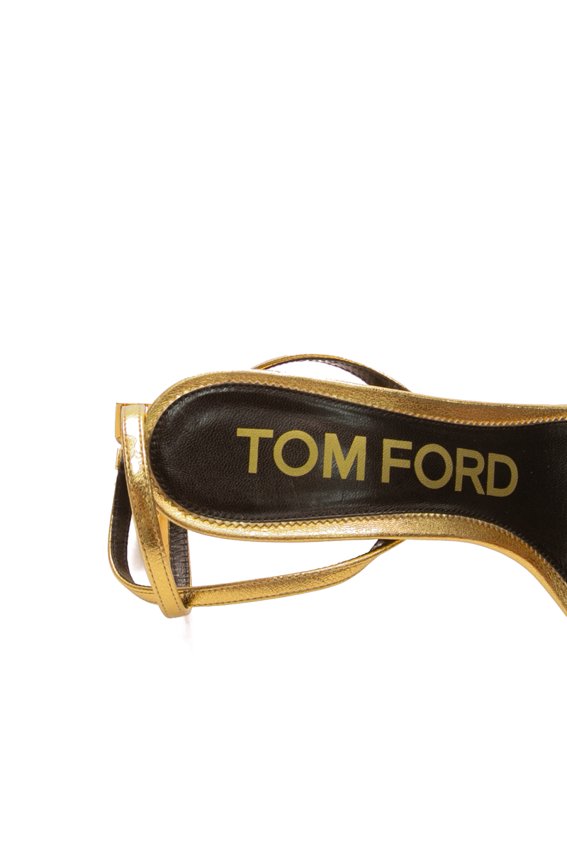 Tom Ford - Padlock Pointy Naked Heel Sandals  (38)