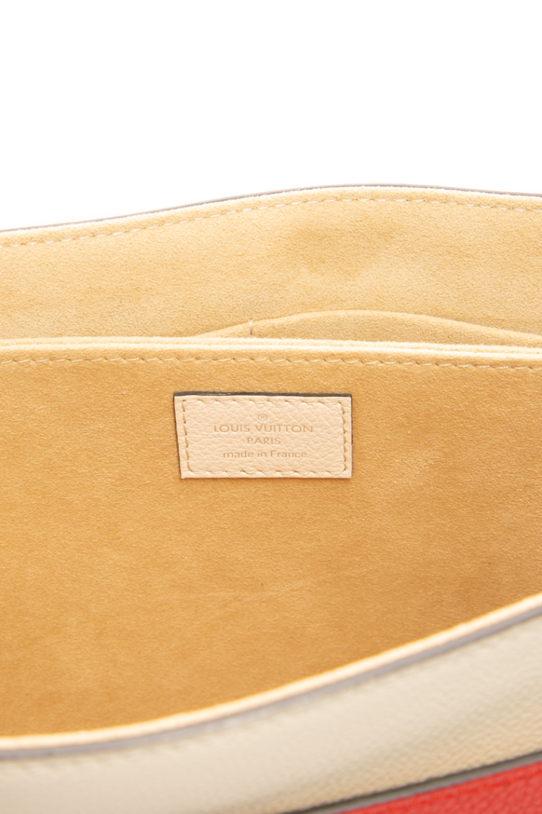 Louis Vuitton - Ivory/Red Calfskin My Lockme Top Handle Bag
