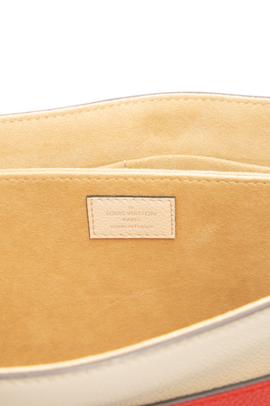 Louis Vuitton - Ivory/Red Calfskin My Lockme Top Handle Bag
