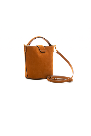 Celine - Tan Nubuck Louise Bucket Mini