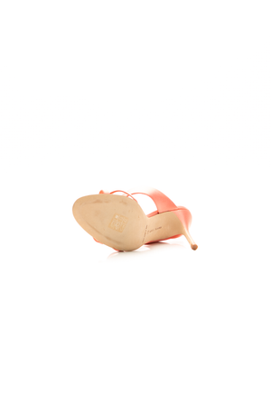 Manolo Blahnik - Coral Satin Gueypia 90 Heels (38)