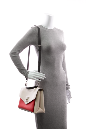 Louis Vuitton - Ivory/Red Calfskin My Lockme Top Handle Bag