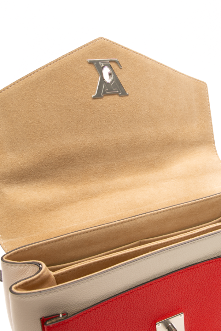 Louis Vuitton - Ivory/Red Calfskin My Lockme Top Handle Bag