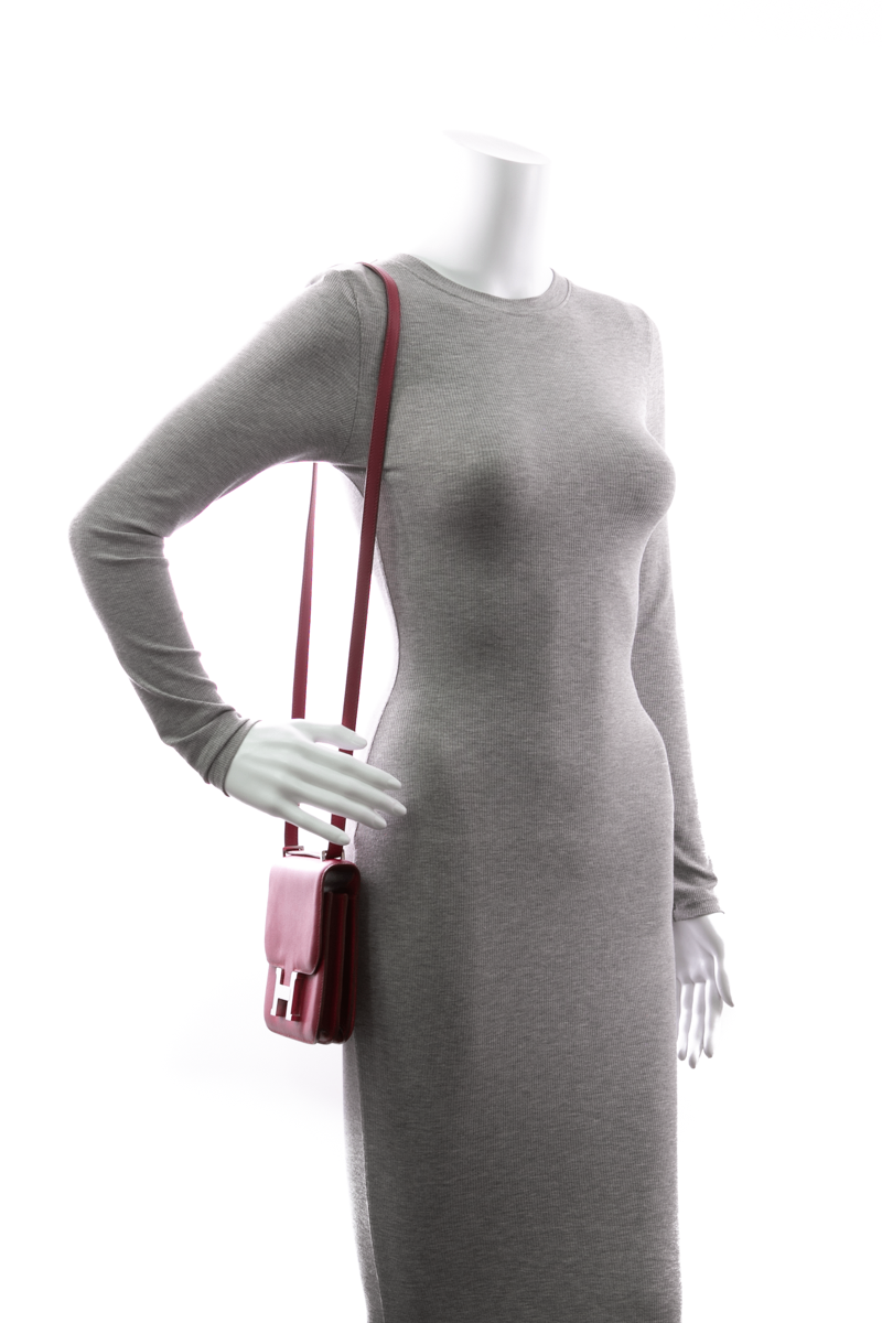 Hermes - Dark Fuchsia Constance Bag 18