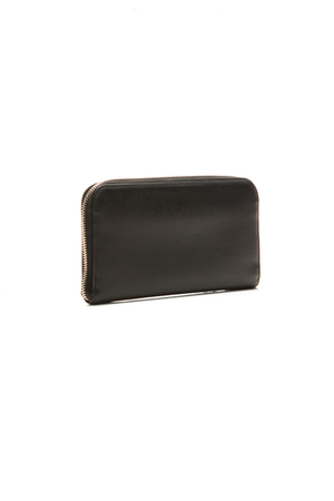 Prada - Black Saffiano Leather Zip Wallet