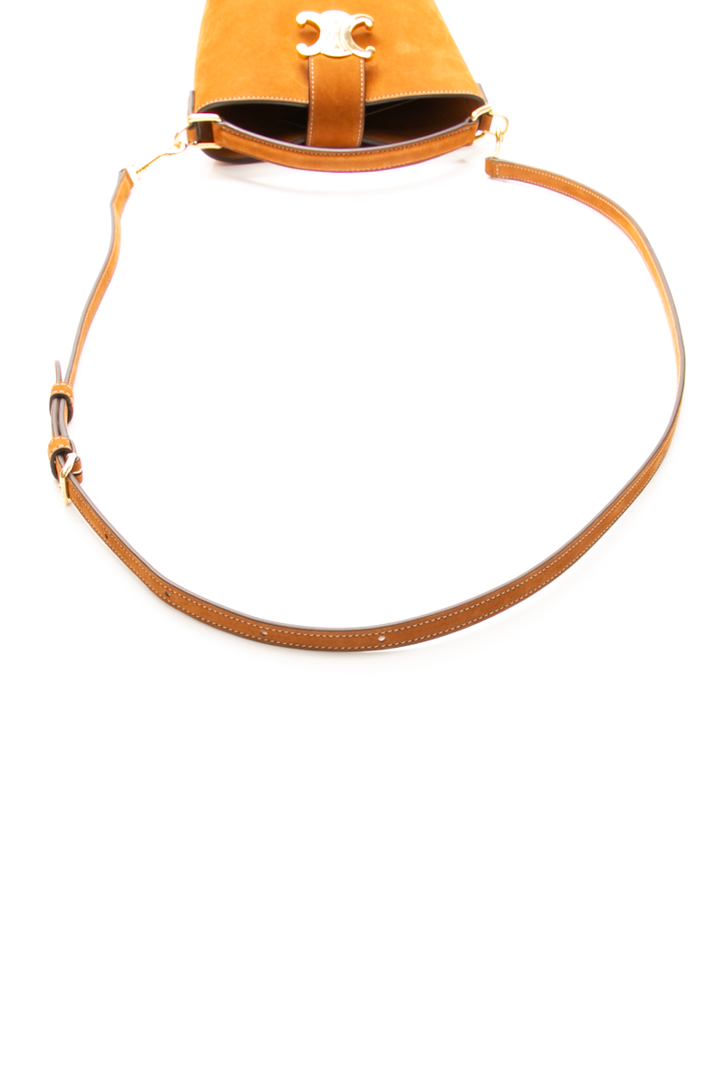 Celine - Tan Nubuck Louise Bucket Mini