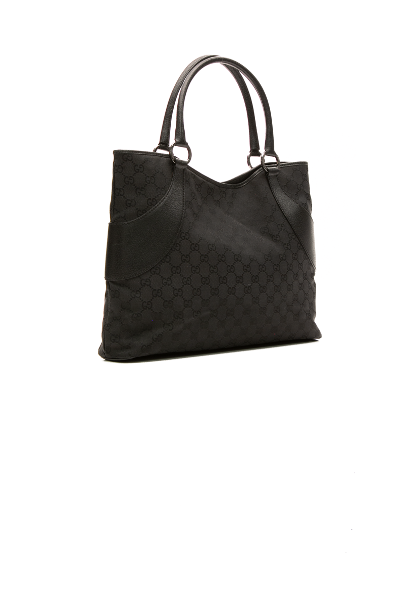 Gucci - Black GG Canvas VTG Top Handle Bag