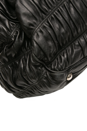 Prada - Black Nappa Gaufre Leather Tote Bag