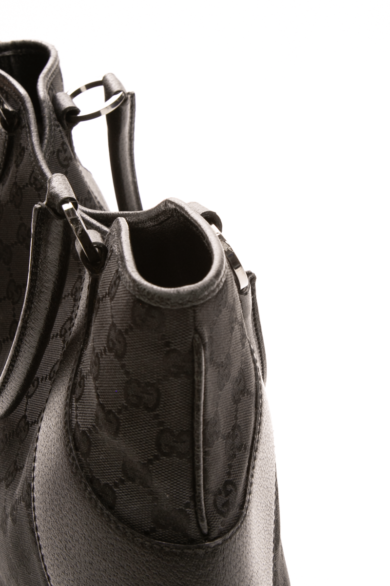 Gucci - Black GG Canvas VTG Top Handle Bag