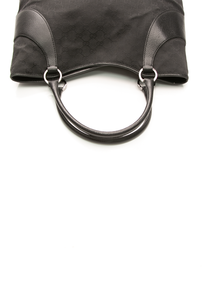 Gucci - Black GG Canvas VTG Top Handle Bag
