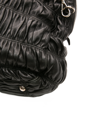 Prada - Black Nappa Gaufre Leather Tote Bag
