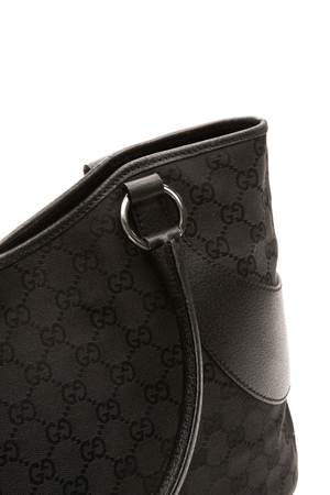 Gucci - Black GG Canvas VTG Top Handle Bag