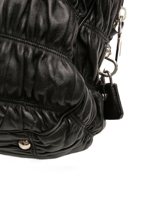 Prada - Black Nappa Gaufre Leather Tote Bag