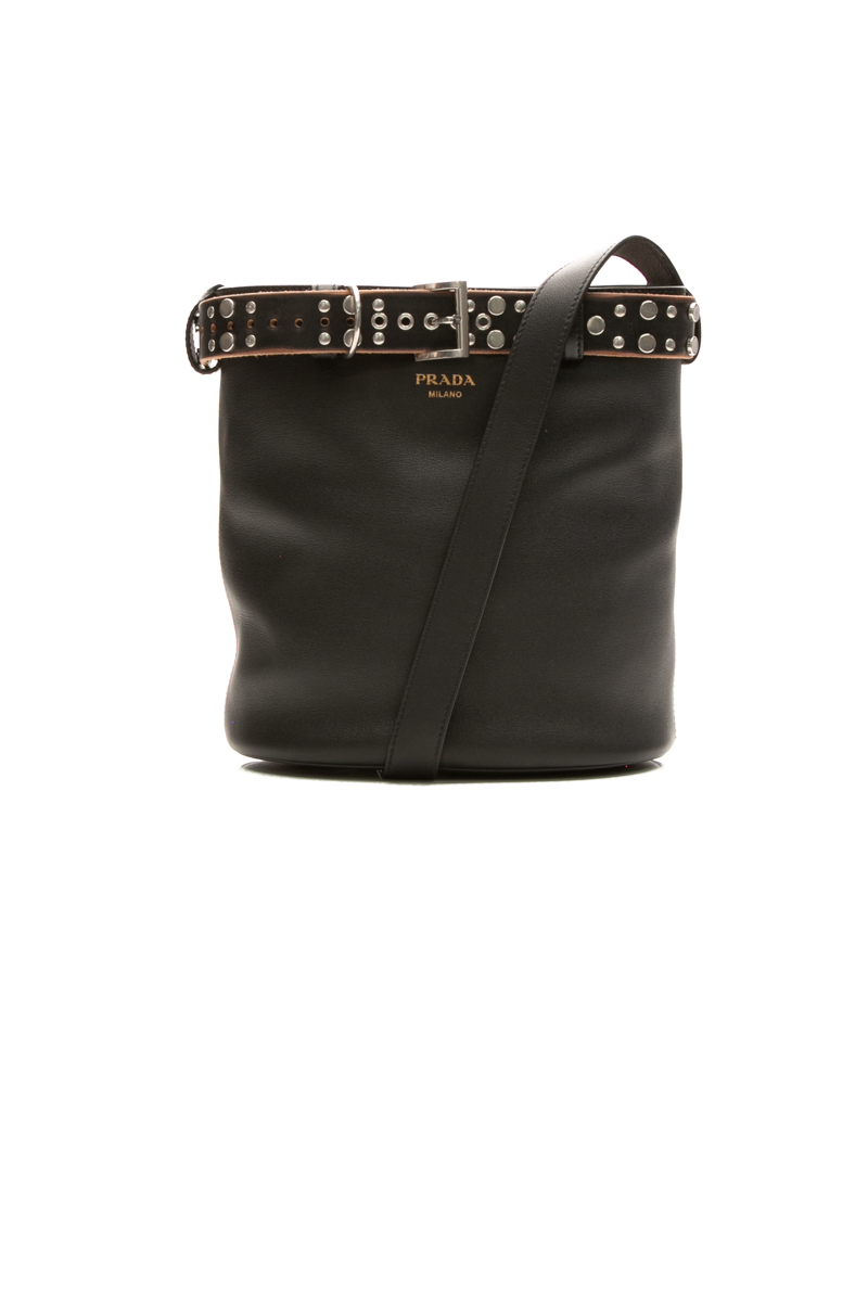 Studded Belt Bucket Bag