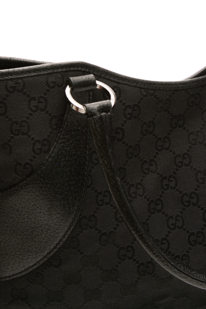 Gucci - Black GG Canvas VTG Top Handle Bag