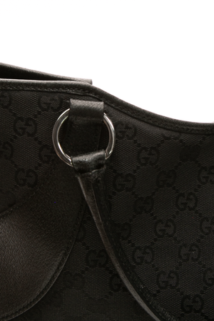 Gucci - Black GG Canvas VTG Top Handle Bag