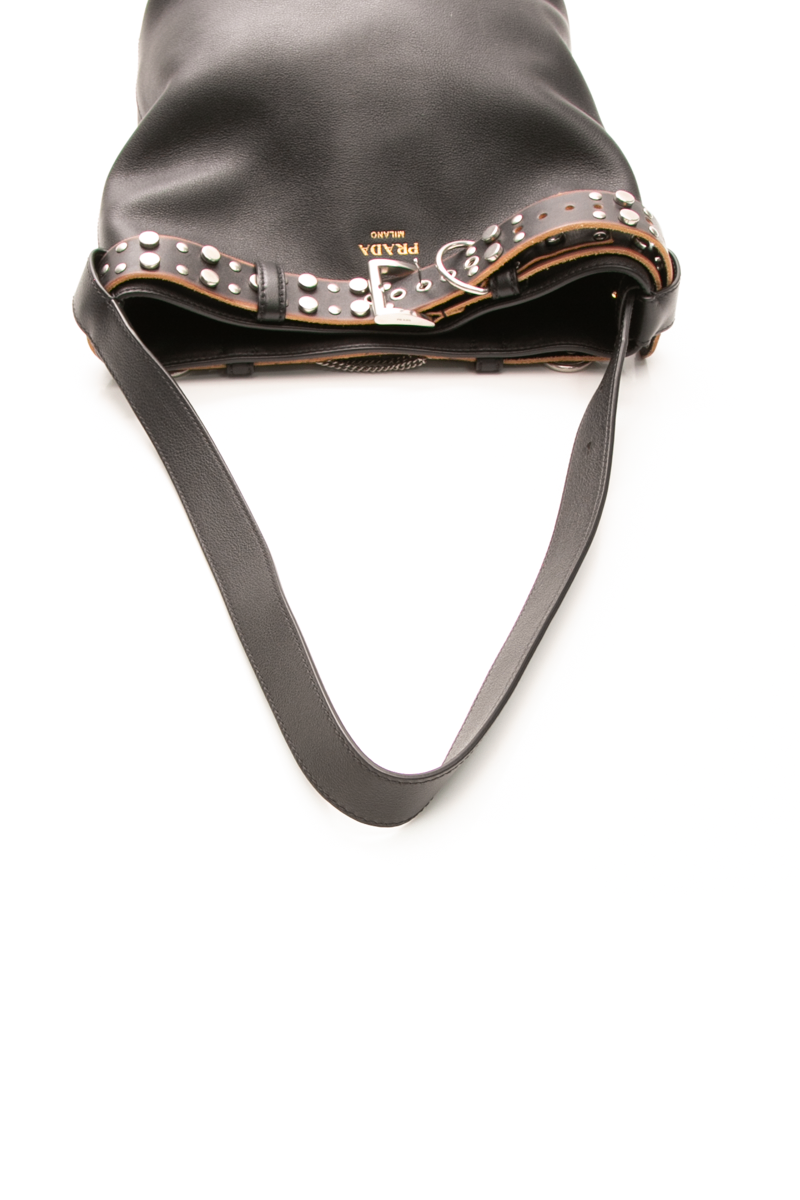 Studded Belt Bucket Bag