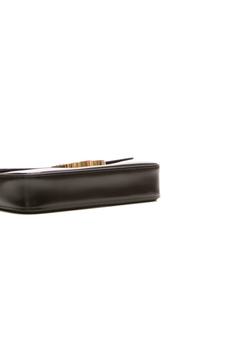 Celine - Black Calfskin Claude Triomphe Shoulder Bag