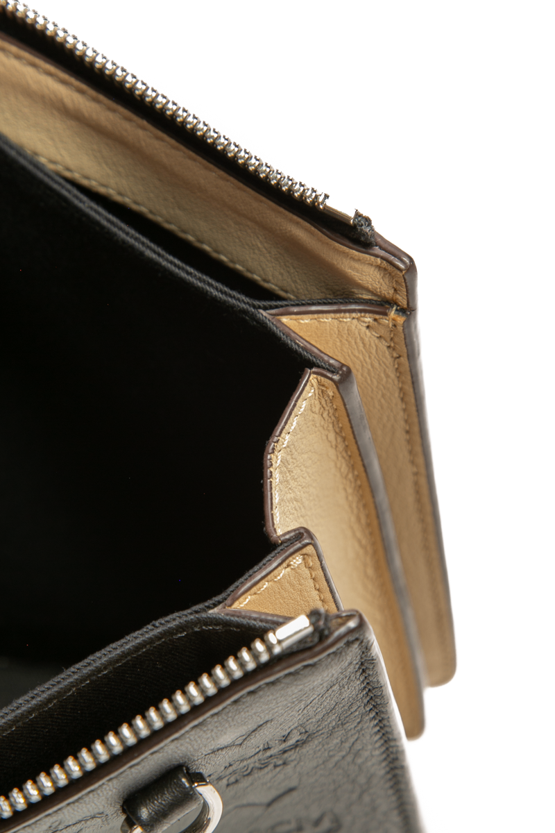 MCM - Black/Beige Logo Klara Crossbody Pouch