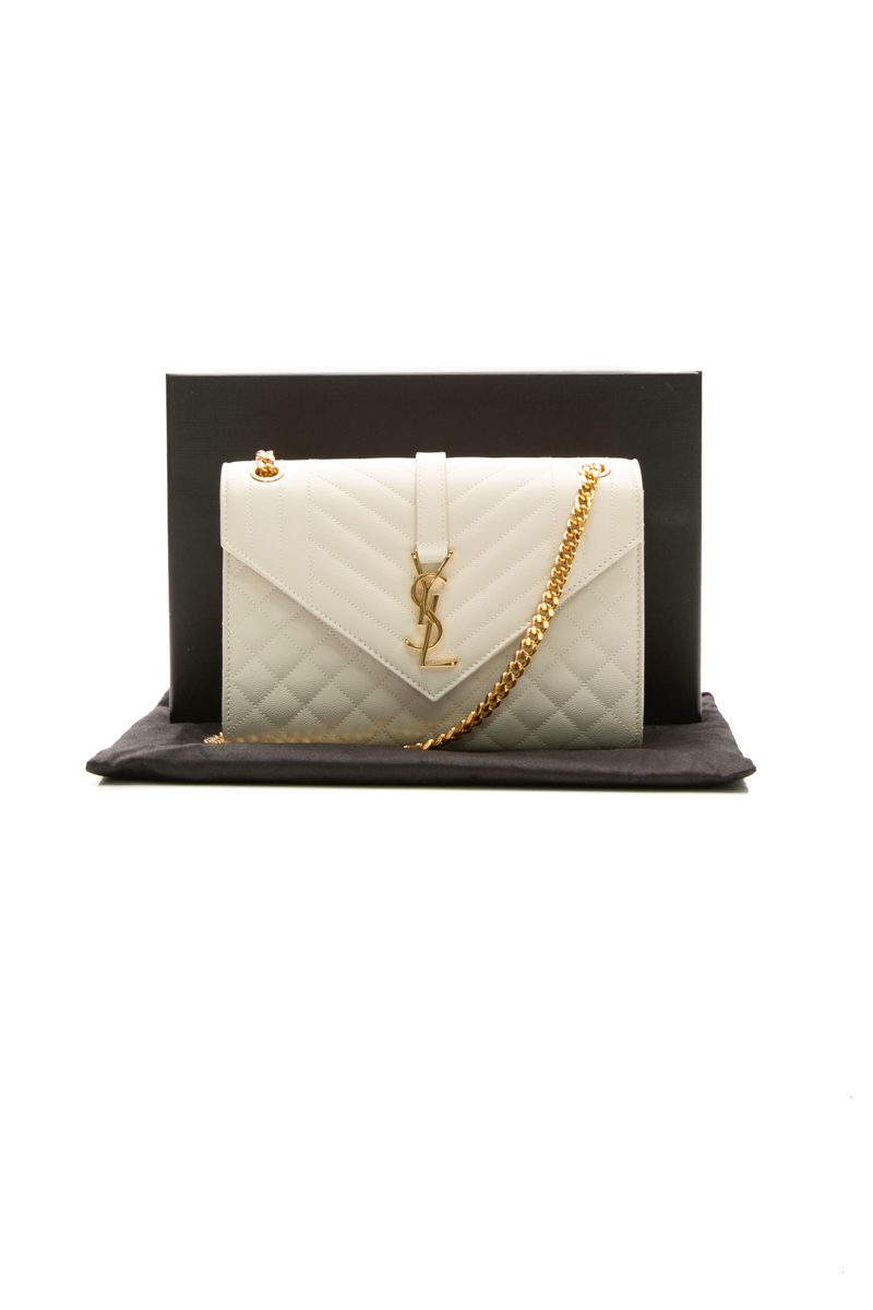 Saint Laurent - Ivory Envelope Bag Med.